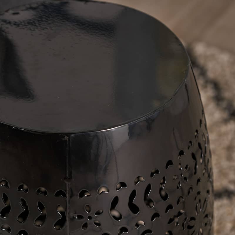 Christopher Knight Home Apollos Indoor 12" Lace Cut Iron Side Table