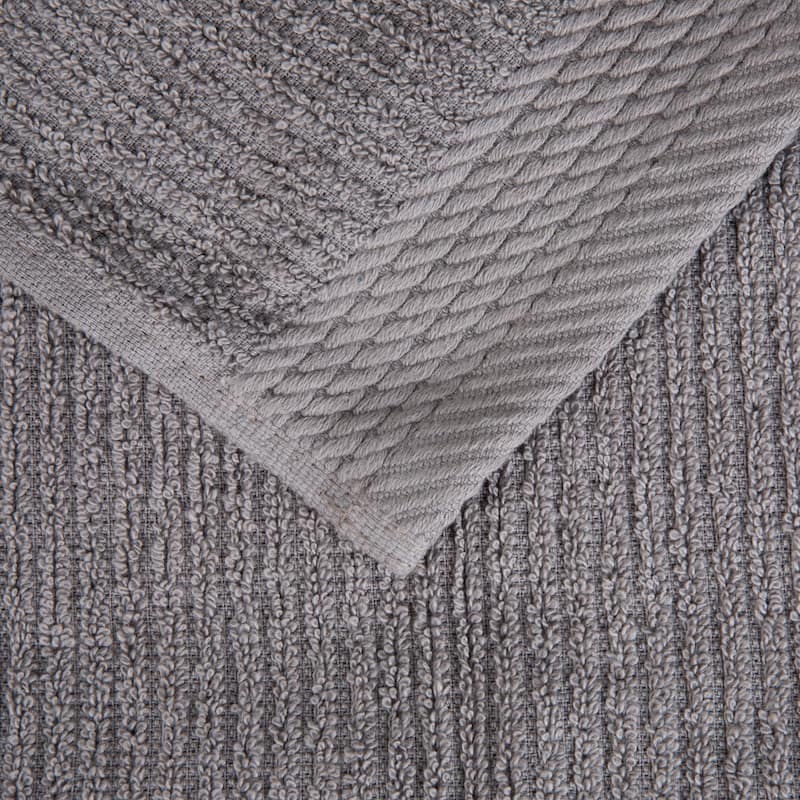 10-Piece Bath Towel Set by Lavish Home (Silver)