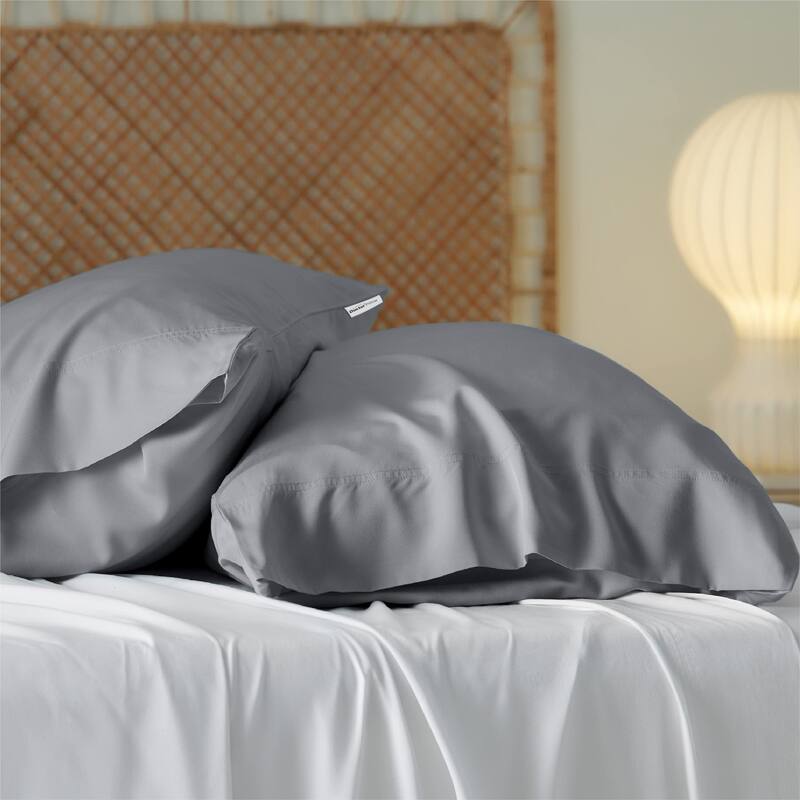 Bedsure Pillow Cases Queen Size Set of 6, Rayon Derived from Bamboo