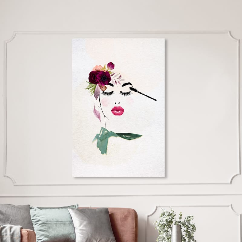 Wynwood Studio Fashion and Glam Ava's Dream White and Glam Wall Art Canvas Print - 54 x 36