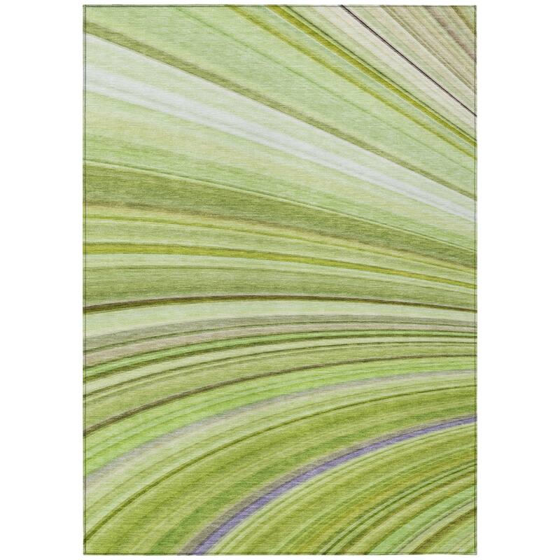 HomeRoots Abstract Transitional Rectangle Outdoor Rug