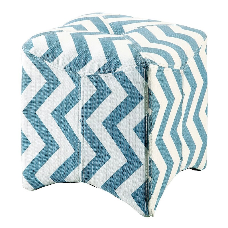 Furniture of America Rith Contemporary Fabric Tufted Square Ottoman