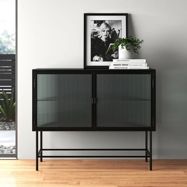 Glass buffet online table sideboard