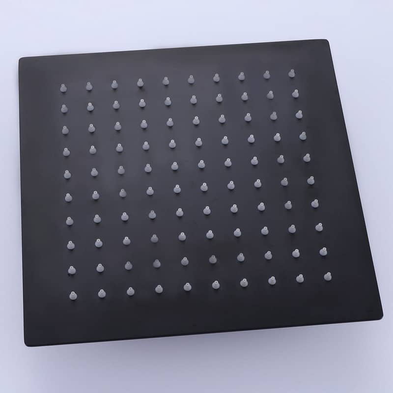 10 Inch Matte Black Bathroom Rainfall Shower