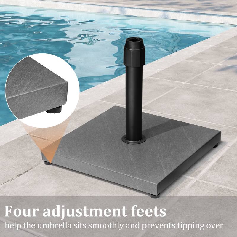 Pellebant 43LBS Outdoor Patio Concrete Market Umbrella Base Stand - N/A