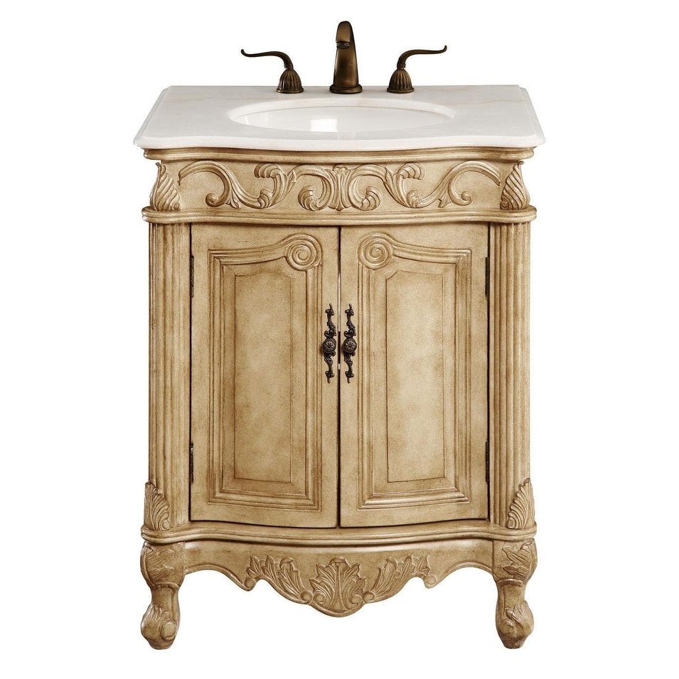 Dallas 27 In Single Bathroom Vanity Set With Marble Top On Sale Overstock 31302846
