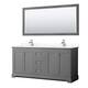 Option Dark Gray / Giotto Quartz Top / Polished Chrome