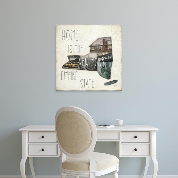 Easy Art Prints Jess Aiken's 'InstaState II Square' Premium Canvas Art