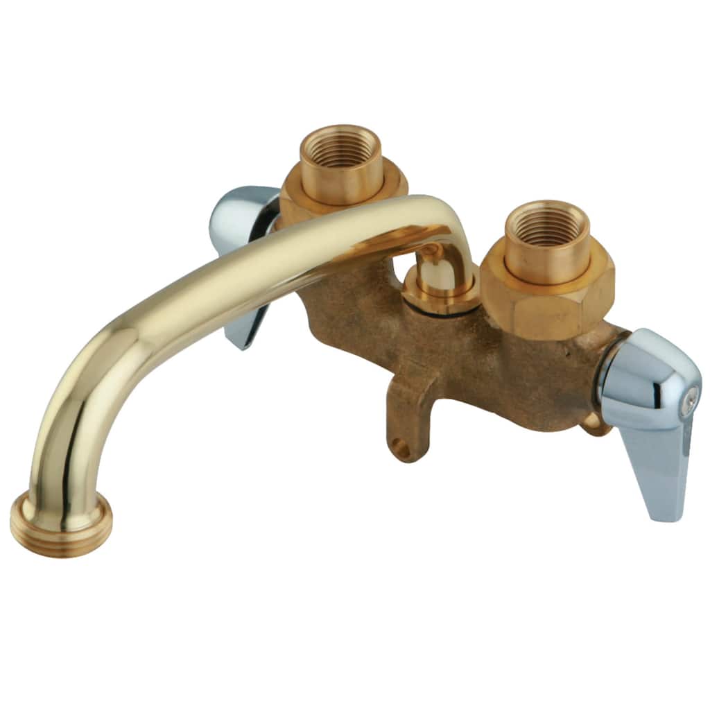Kingston Brass 4 GPM Deck Mounted Double Handle Laundry Faucet with