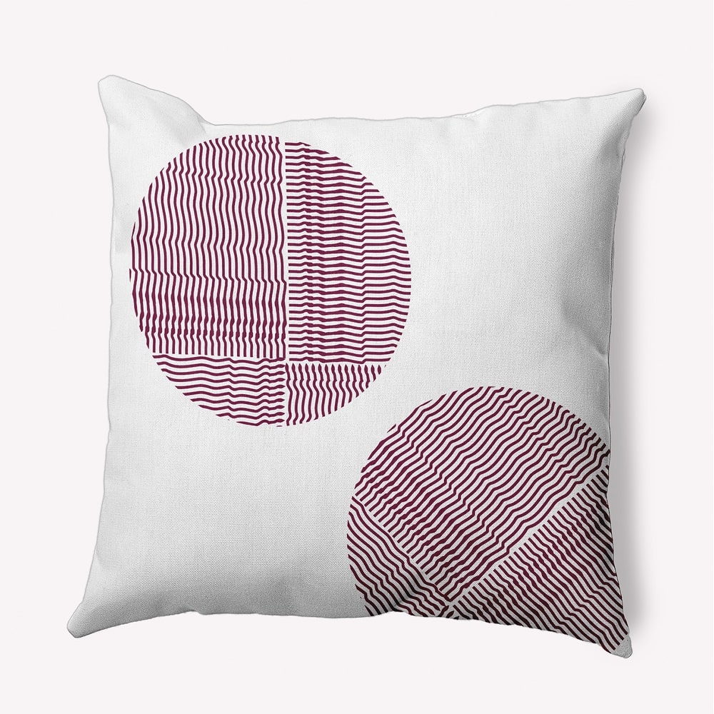 Circles Polyester Indoor Pillow