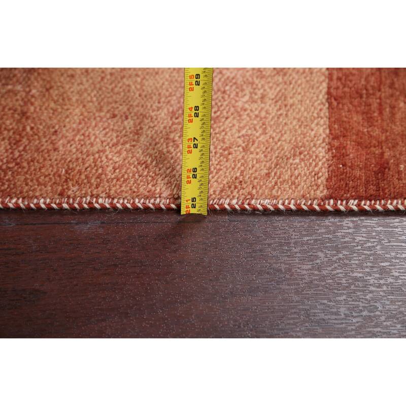 Modern Gabbeh Kashkoli Oriental Long Runner Rug Wool Handmade - 3'1" x 20'1"