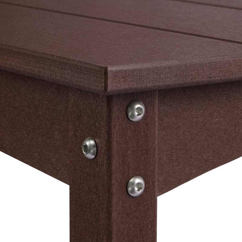 Laguna Hdpe All Weather Outdoor Patio Two Shelf Table