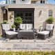 Option Brown Wicker Beige Cushion