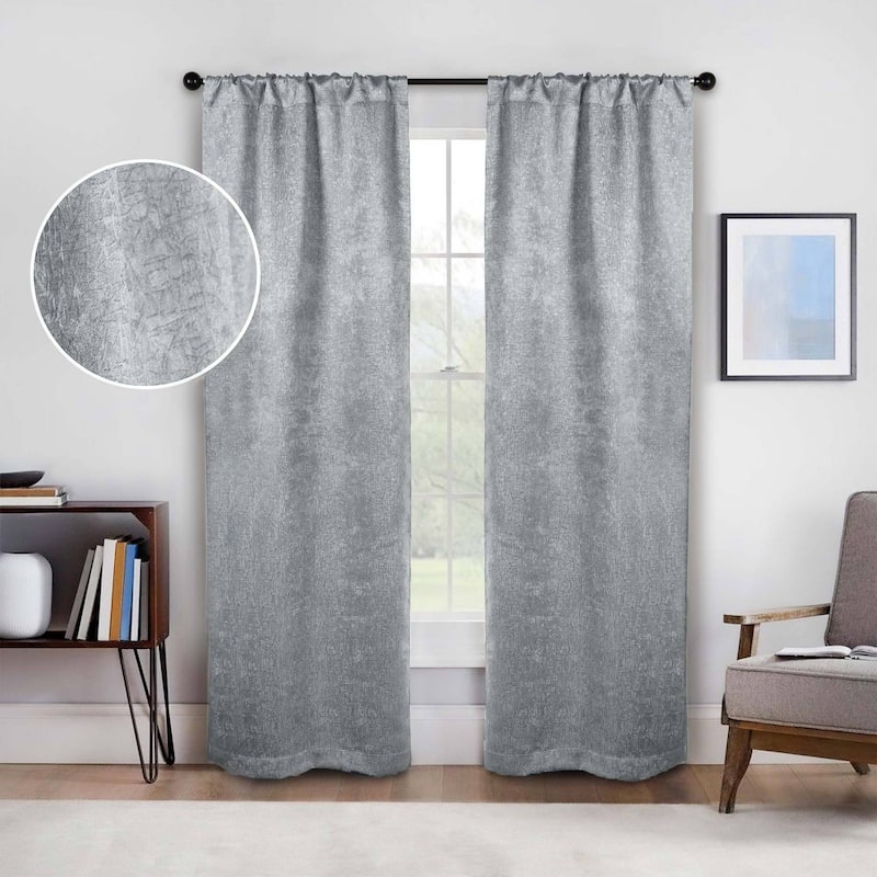 Superior Senna Washable Room Darkening Curtains, Set of 2 Panels