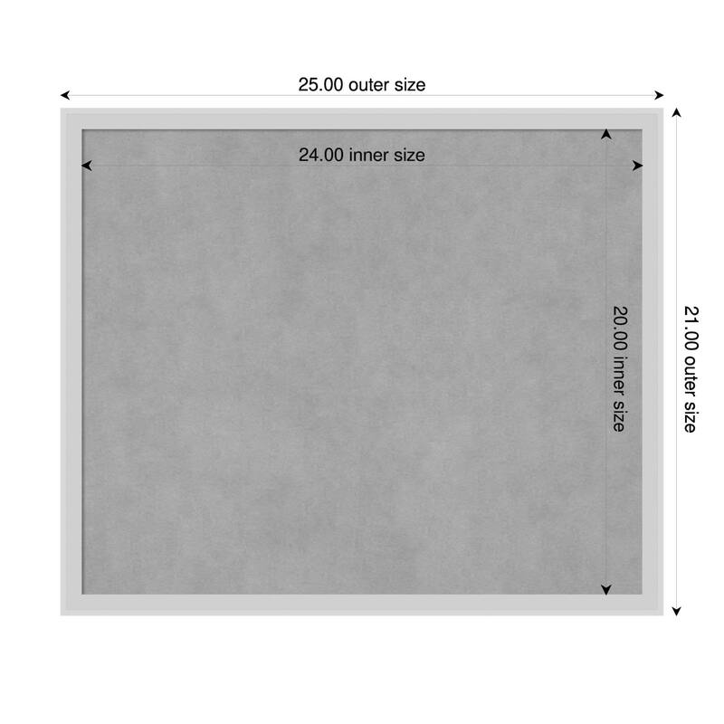 Amanti Art Incline Black Framed - 25 x 21 in - Incline Silver