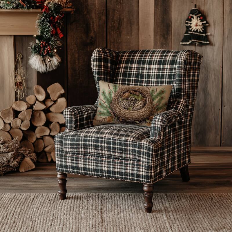 Donna Sharp Cardinal Pine Polyester 2PC Decor Pillow Set