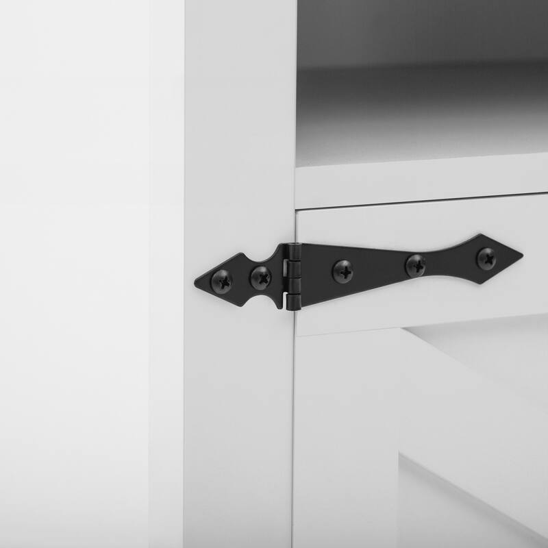 Modern 4-Door Sideboard Buffet with Power Outlets & USB Ports