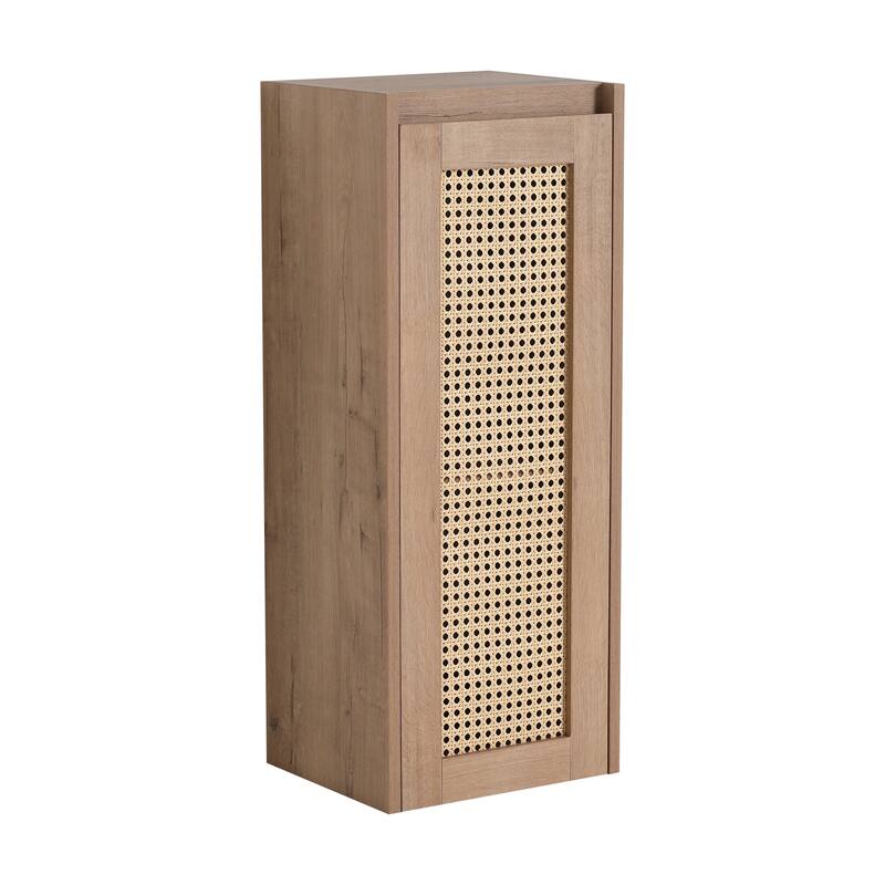 Modern Floating Bathroom Cabinet with Hidden Handle, Wall Mounted Side Cabinet Storage Cabinet