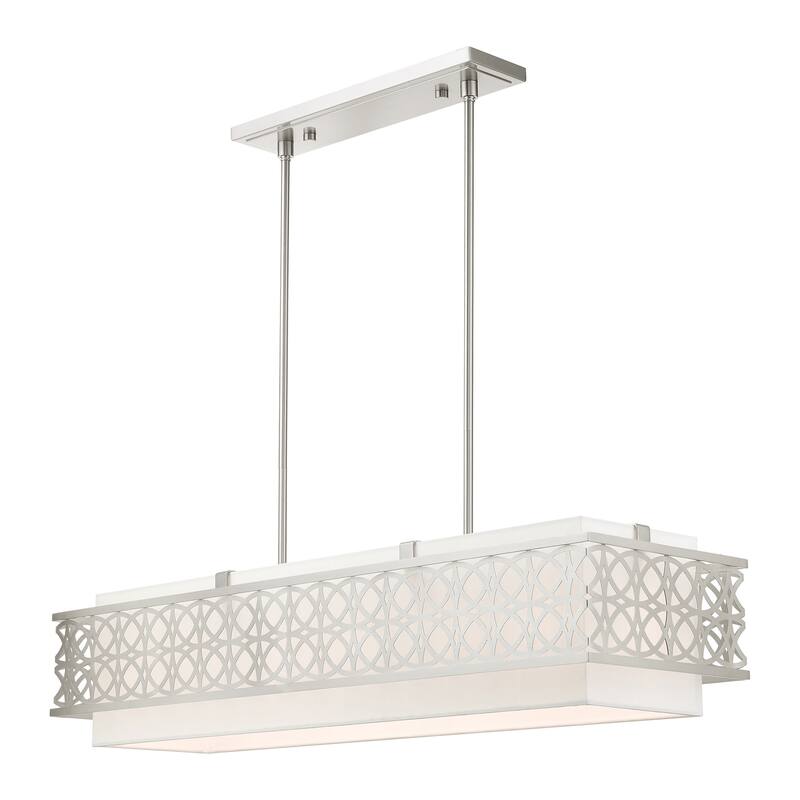 Livex Lighting Calinda 6 Light 40" Wide Linear Chandelier
