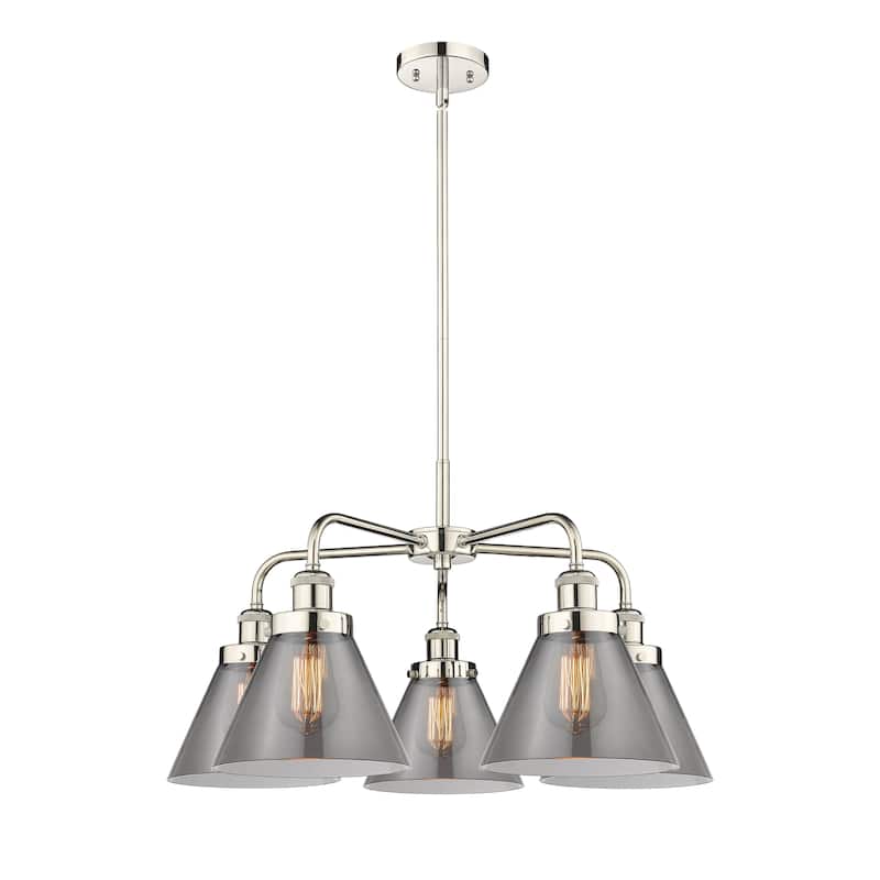 Innovations Lighting Cone - 5 Light 26" Stem Hung Chandelier