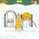 preview thumbnail 12 of 28, Toddler Slide and Swing Set 8 in 1 with Basketball Hoop
