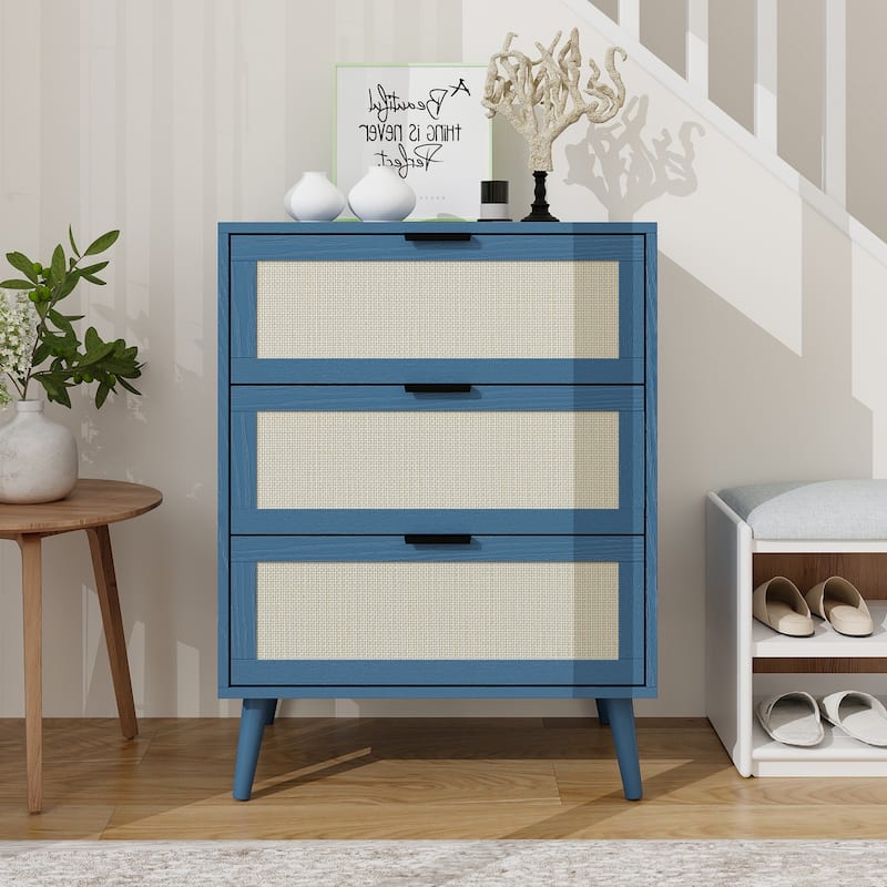 3 Drawers Wood Pantry Organizer, Drawer Storage Cabinet Suitable for Bedroom, Living Room, Kitchen