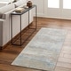 preview thumbnail 10 of 38, Kianna Modern & Contemporary Area Rug 2' 7" x 10' - Rust/Blue