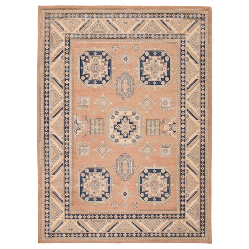ECARPETGALLERY Hand-knotted Finest Ghazni Copper Wool Rug - 9'0 x 12'2 - Copper - 9'0 x 12'2