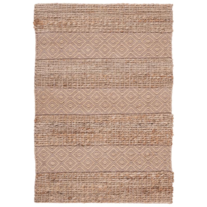 SAFAVIEH Handmade Natural Fiber Jalynn Geometric Seagrass Rug