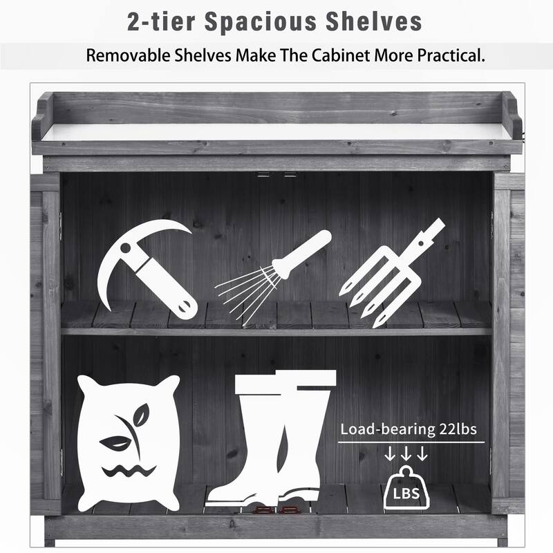 Outdoor Potting Bench Table