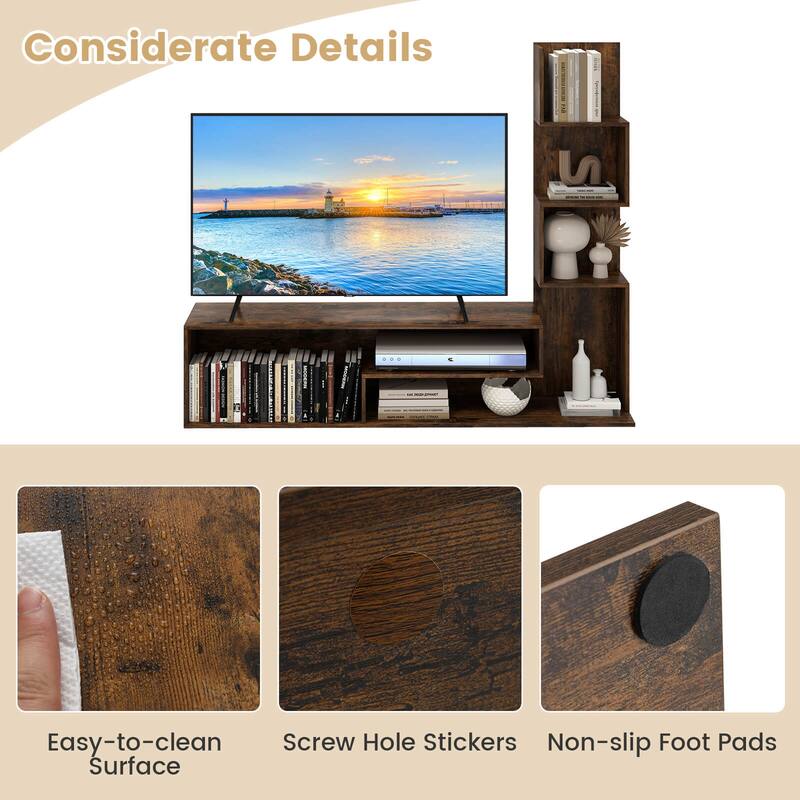 Costway Cube TV Stand for TVs up to 50" Media Console Table with - See Details