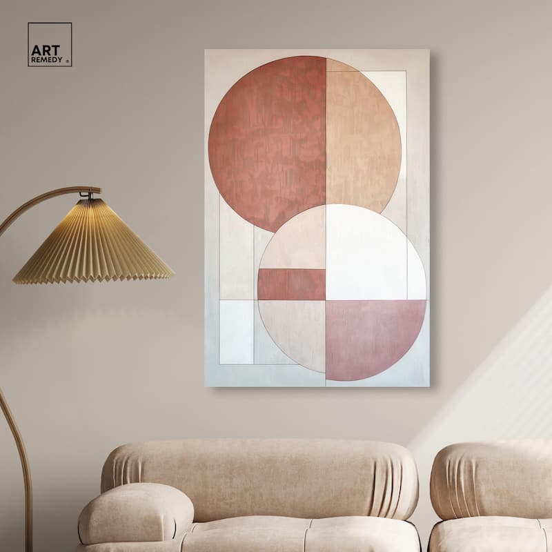Modernist Circles I Canvas by Art Remedy, Gallery Wrapped