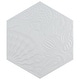preview thumbnail 1 of 6, Merola Tile Gaudi Lux Hex White 8-1/2" x 9-3/4" Porcelain Floor and Wall Tile Case (16 Tiles)