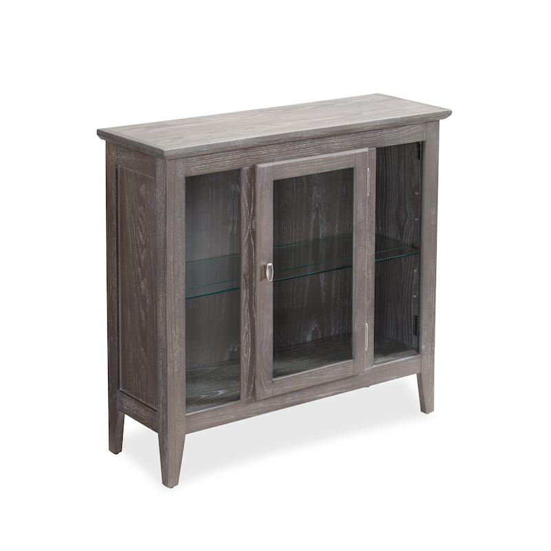 Leick Home One Door Entryway Curio Cabinet with Interior Light