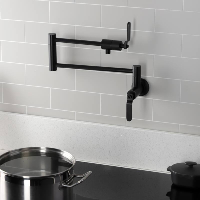 Whitaker Two-Handle 1-Hole Wall Mount Pot Filler Faucet