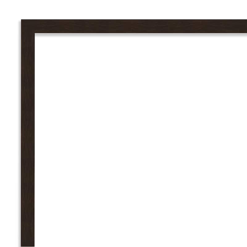 Amanti Art Carlisle Espresso Narrow Framed Magnetic Board