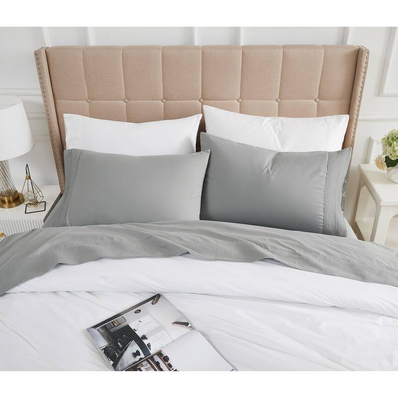 Vilano 21-inch Extra Deep Pocket 4-Piece Bed Sheet Set with Pleated Hem