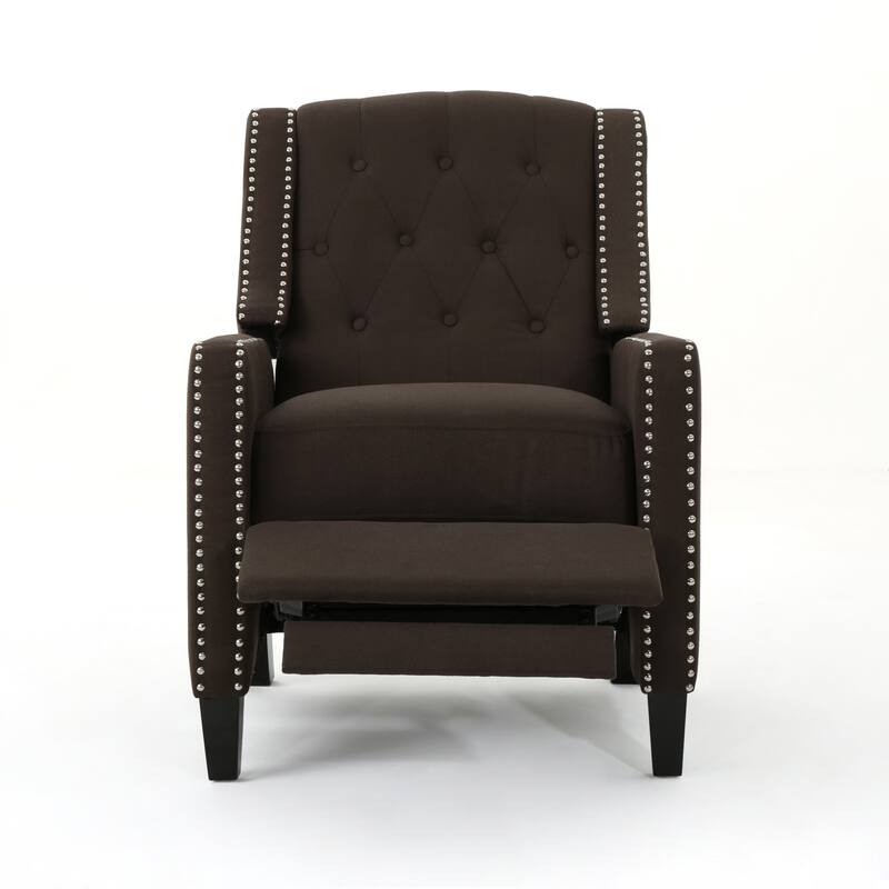 Roomfitters Classic Fabric Push Back Chair, Elegant Recliner for Living Room, Bedroom