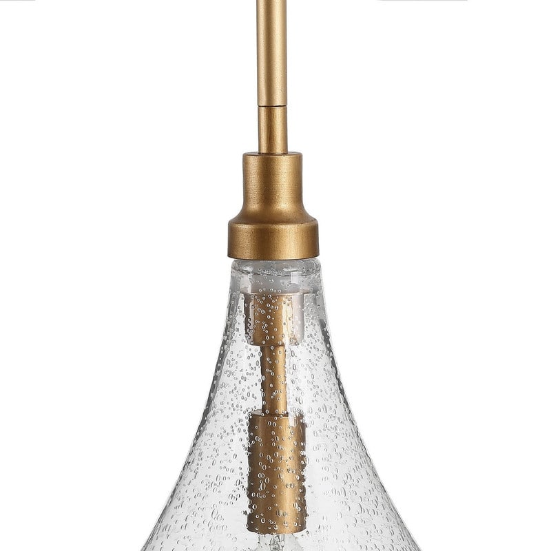 Marro Modern Farmhouse Mini Pendant Seeded Glass Teardrop Islands Lights Kitchen Dining Room