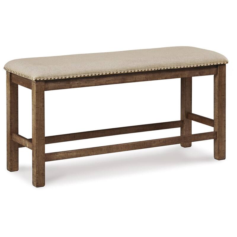 Moriville Counter Height Dining Bench - Beige/Brown