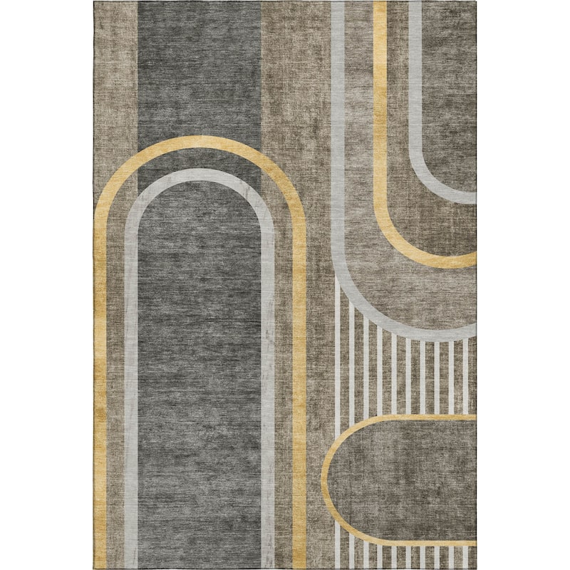 Premium Washable Super Soft Contemporary Deco Mayfield Rug