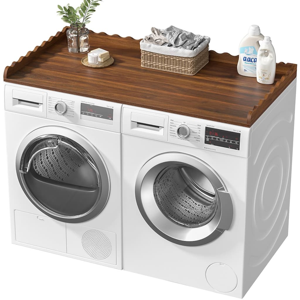 Anmytek Washer and Dryer Countertop 27.5"x54" for Laundry Room Organization