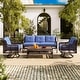 preview thumbnail 10 of 9, 4 Pieces Patio Furniture Set with Swivel Chairs