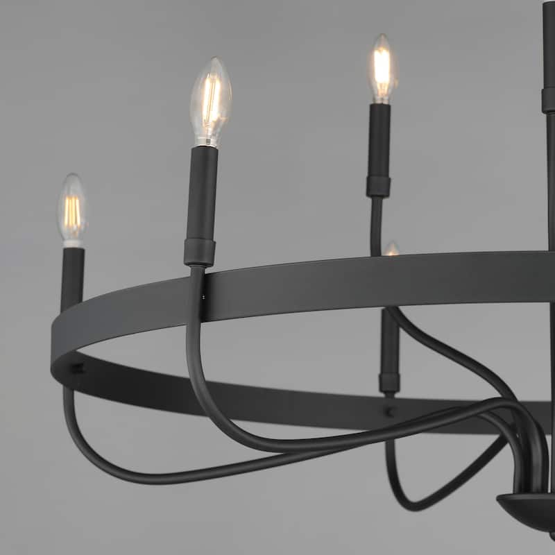 Maxim 14499 Frankie 9 Light 40" Wide Taper Candle Style Chandelier