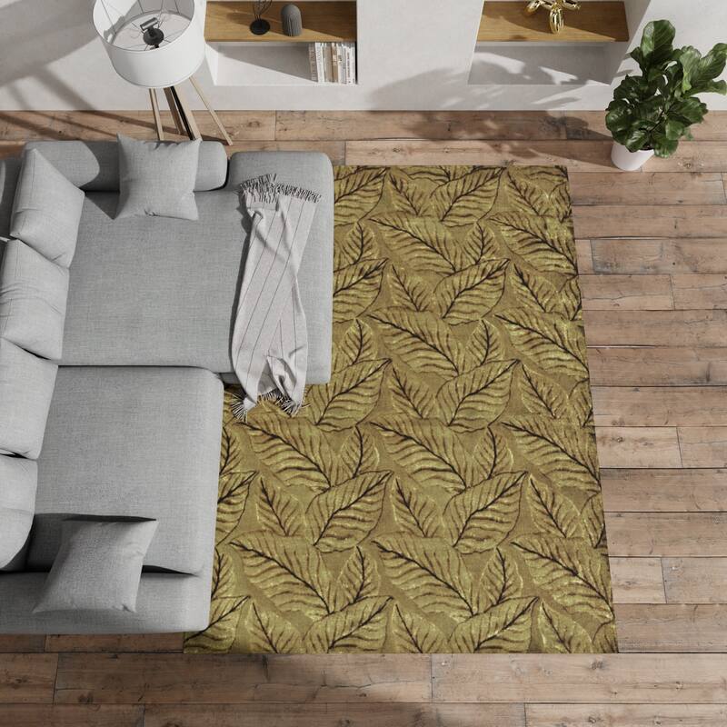 Grand Bazaar Leafscape Hand Knotted Transitional Rug