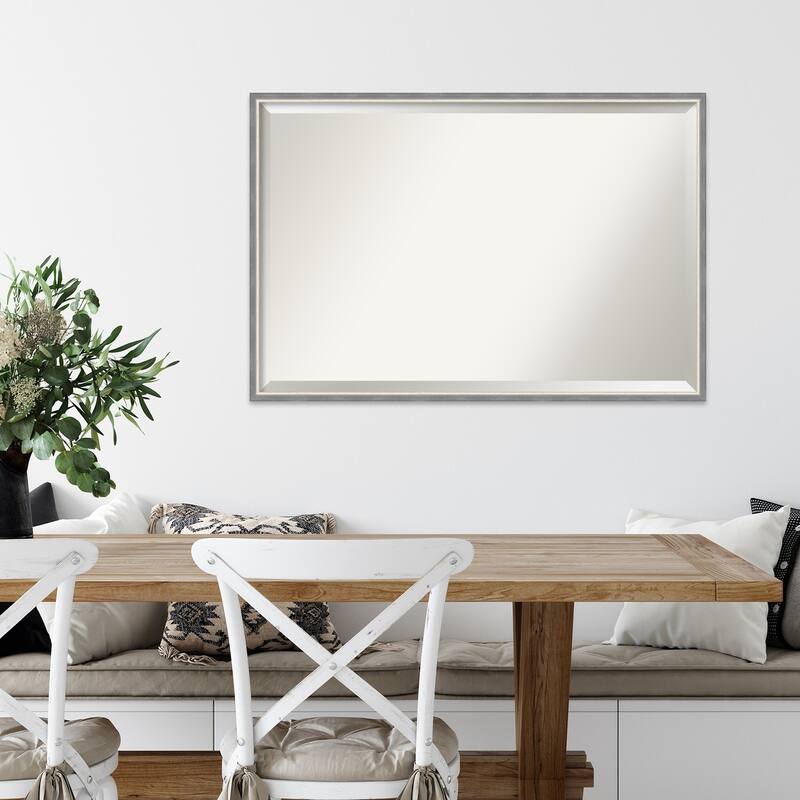 Theo Narrow Beveled Wood Framed Wall Mirror