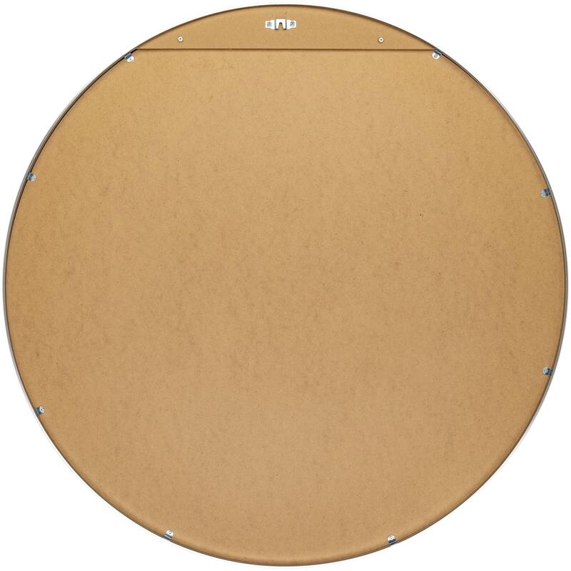 Livabliss Aranya Modern Aluminum Round Circle Accent Mirror