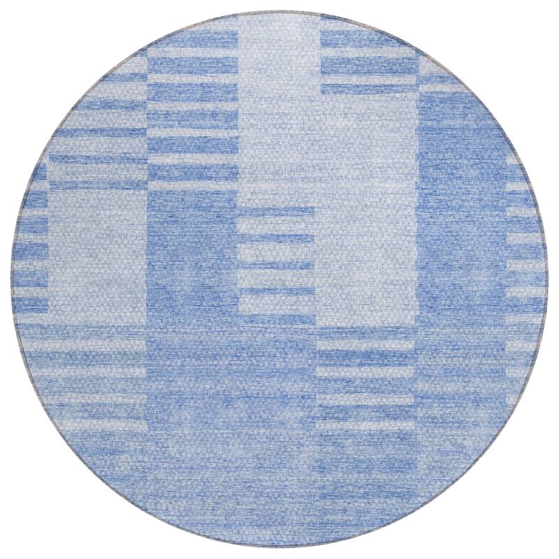 Machine Washable Indoor/ Outdoor Chantille Geometric Contemporary Rug