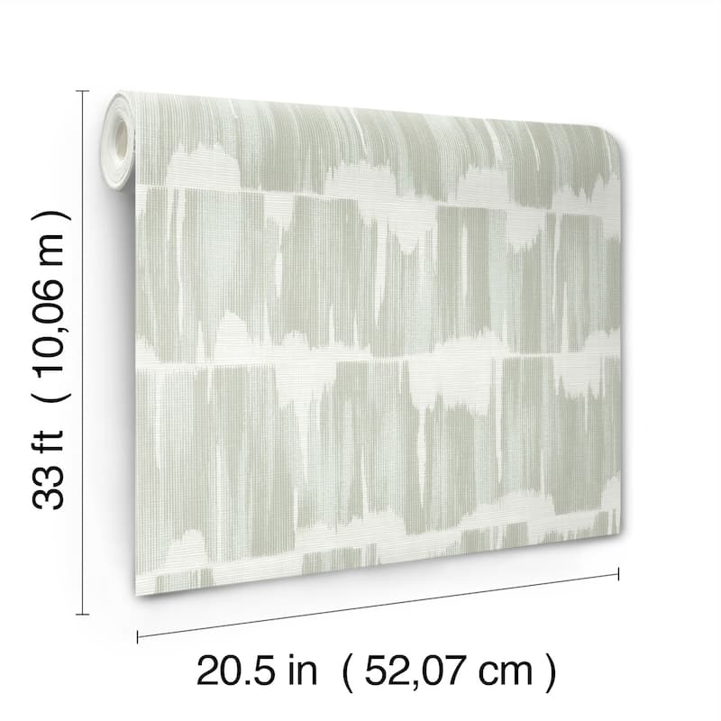 A-Street Prints Serendipity Seafoam Shibori Wallpaper