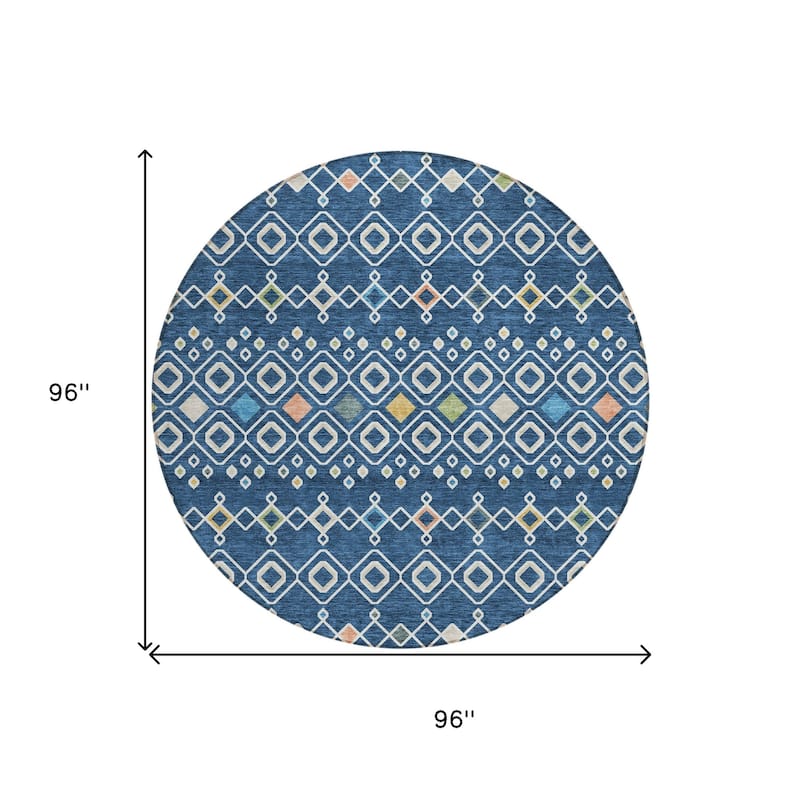 HomeRoots Geometric Modern Rectangle Outdoor Rug